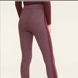 LOFT maroon leggings, L, Never worn